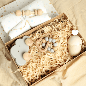 Birch & Bug New Born Over the Clouds Gift Box - Set of 5 - Kids Toys