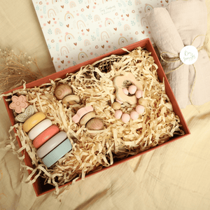 Birch & Bug Newborn Blooming Gift Box - Set of 4 - Wooden Toys