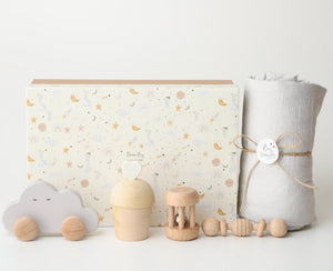 Birch & Bug Newborn Gift Box Cloud - Baby Set | The Mom Store - Wooden Toys