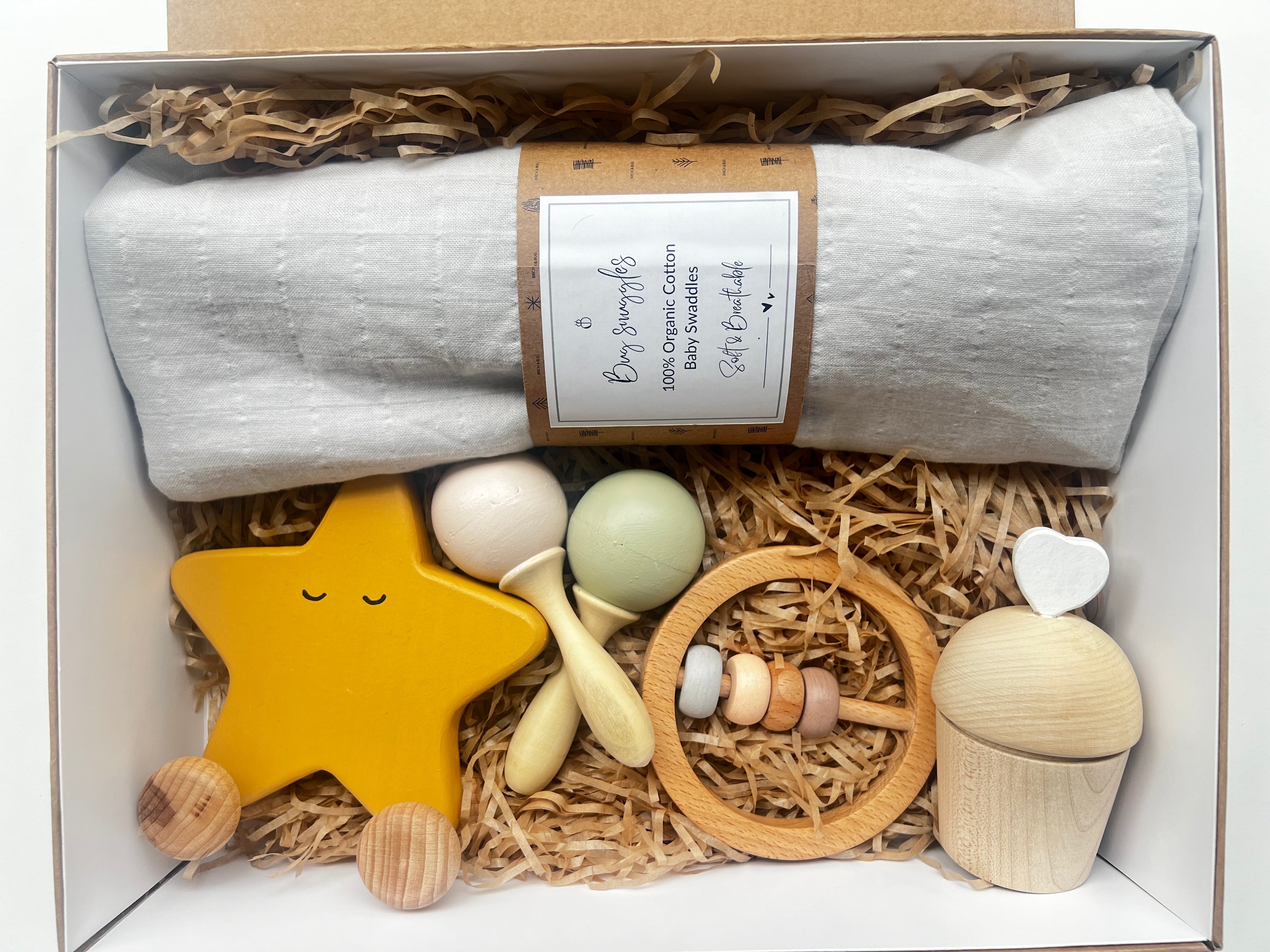 Birch & Bug Newborn Gift Set - Star - Gift Box