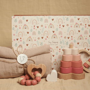 Birch & Bug NewBorn Giftbox With All My Heart - Set of 4 - Wooden Toys
