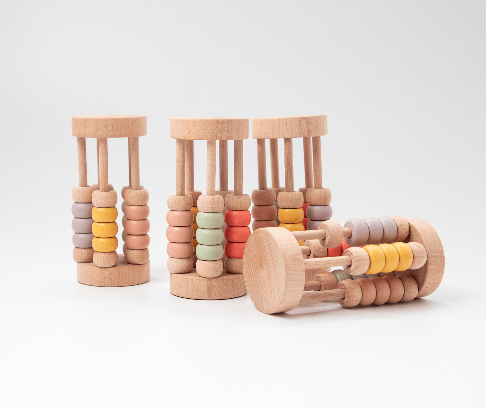 Birch & Bug Pastel Bead Cylinder Rattle - Rattle