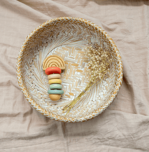 Birch & Bug Pastel Rainbow Teether and Rattle - Rattle