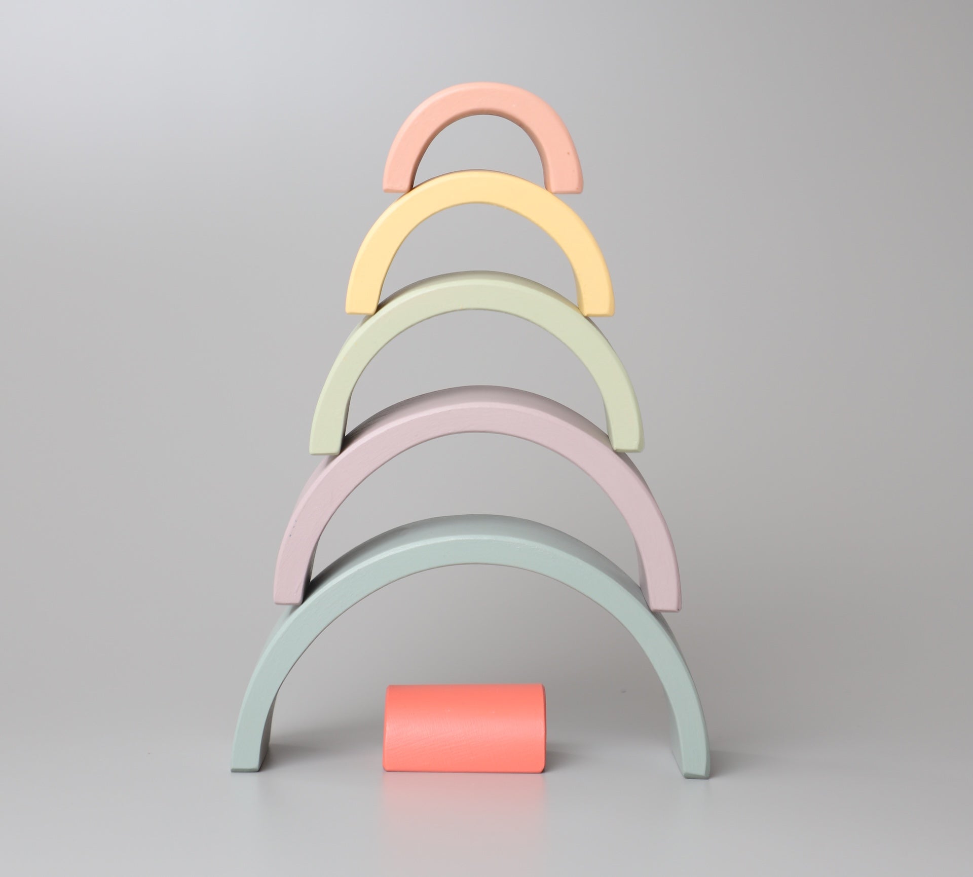 Birch & Bug Pastel Wooden Rainbow Stacker - Stacker