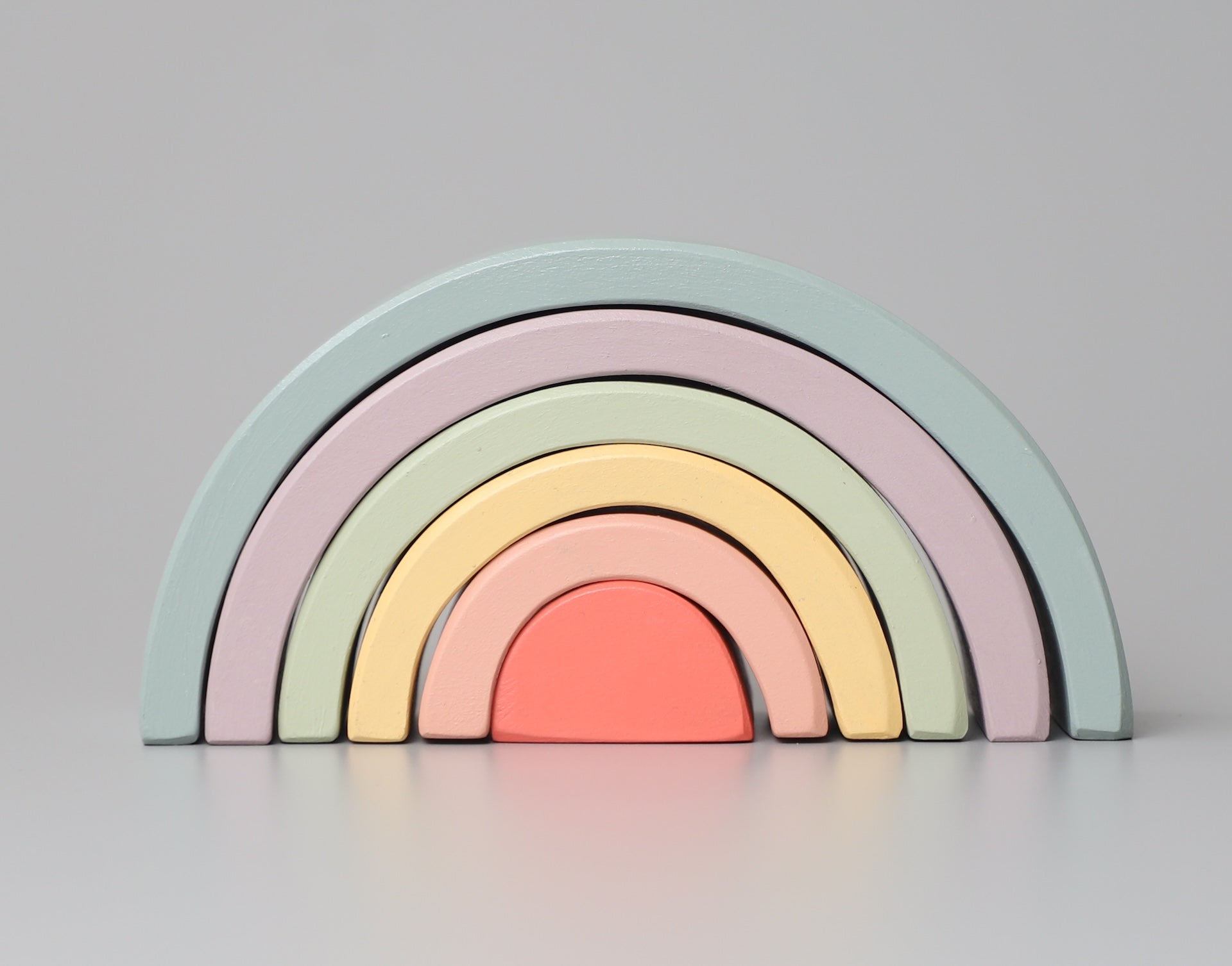 Birch & Bug Pastel Wooden Rainbow Stacker - Stacker