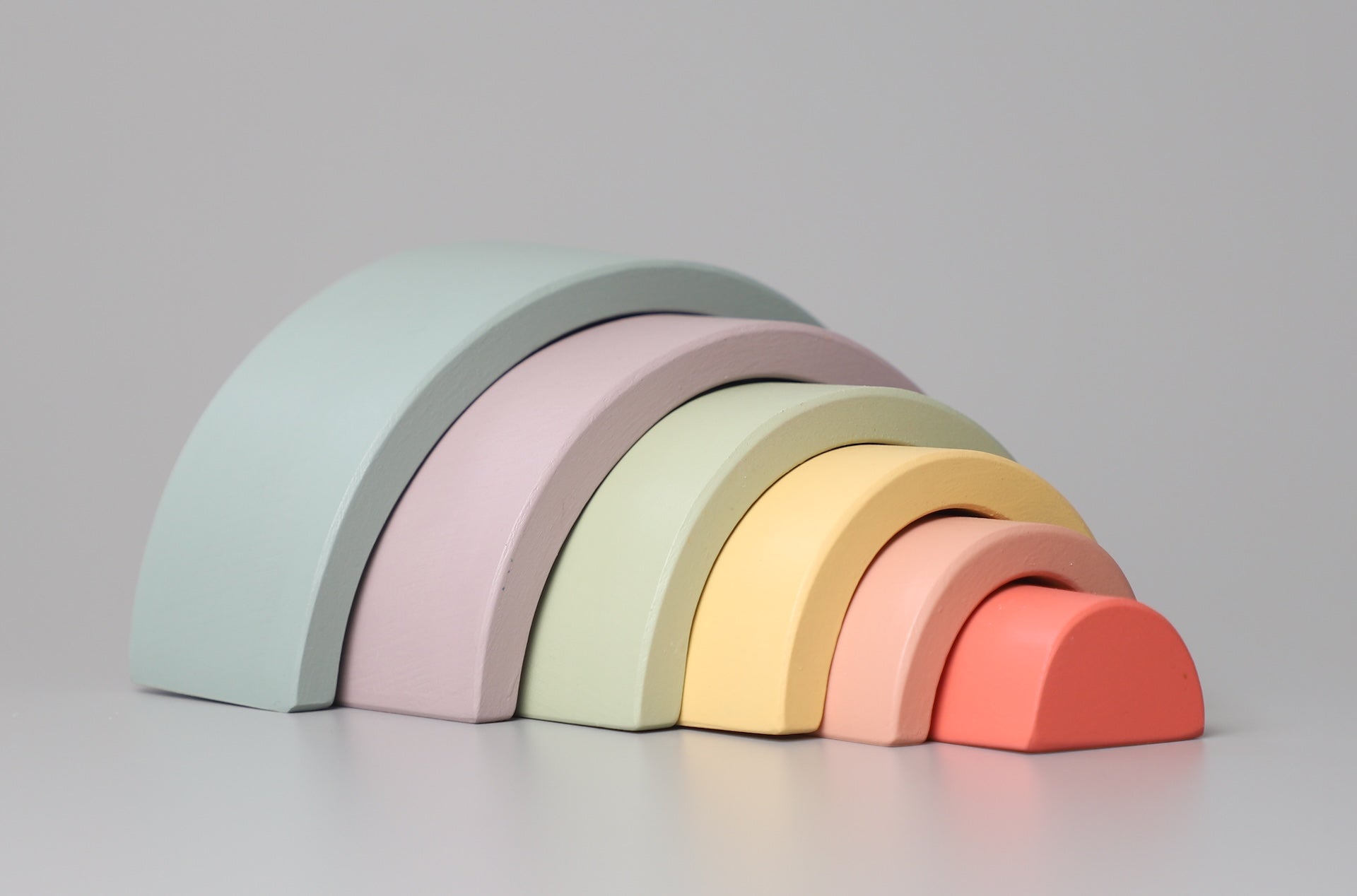 Birch & Bug Pastel Wooden Rainbow Stacker - Stacker