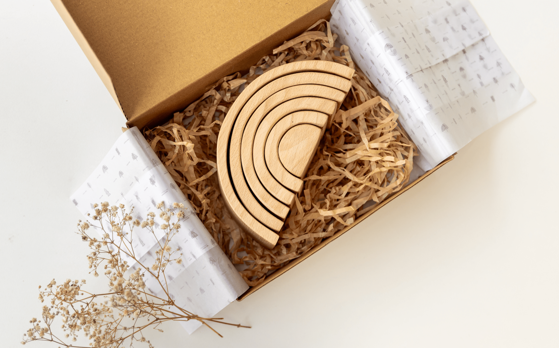 Birch & Bug Rainbow Stacker - Natural - Stacker