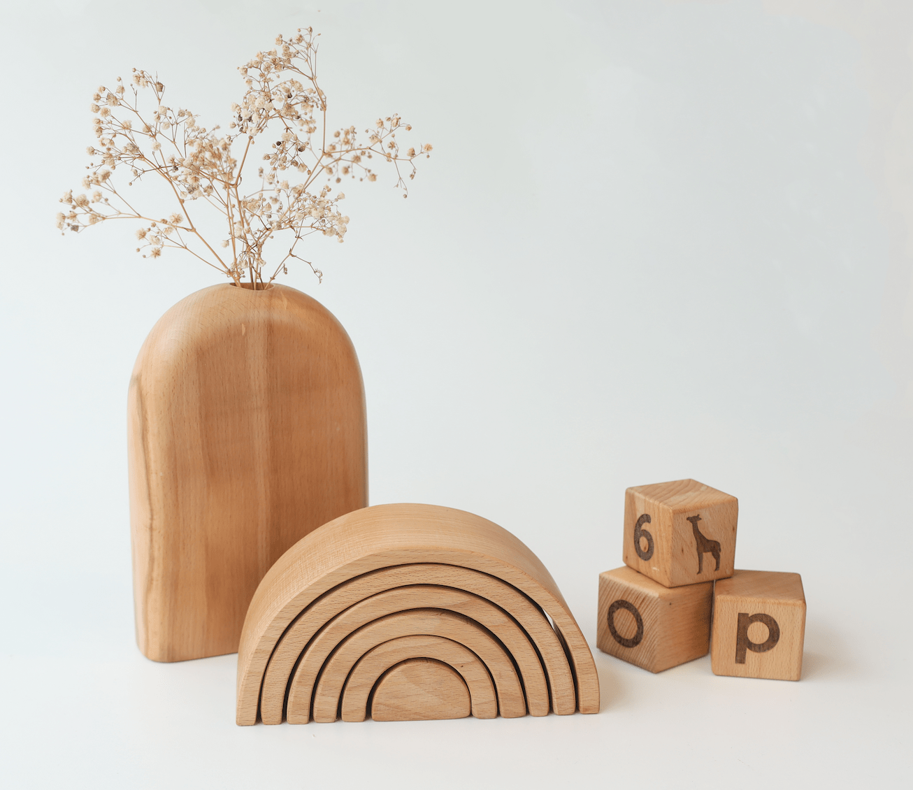 Birch & Bug Rainbow Stacker - Natural - Stacker