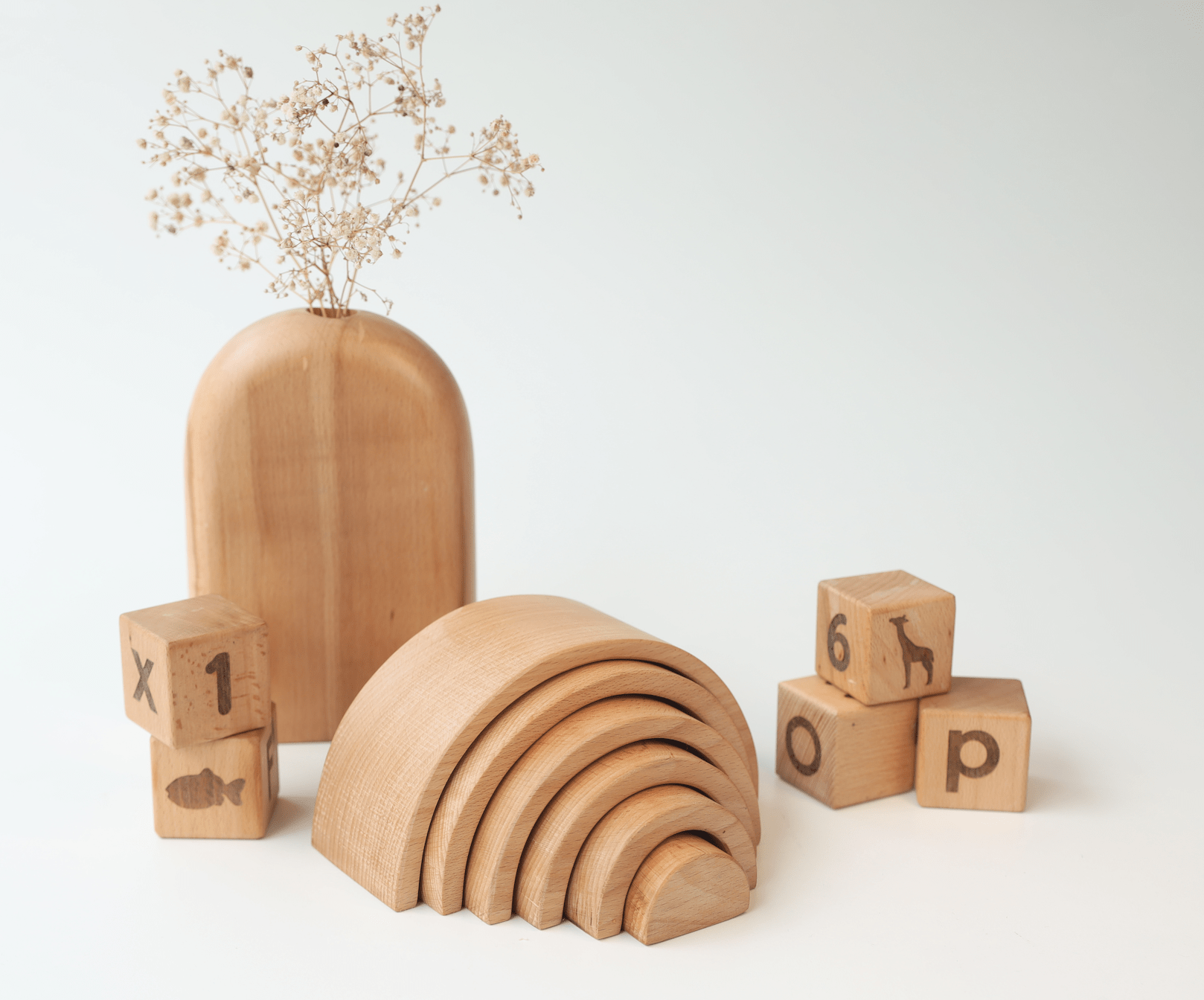 Birch & Bug Rainbow Stacker - Natural - Stacker