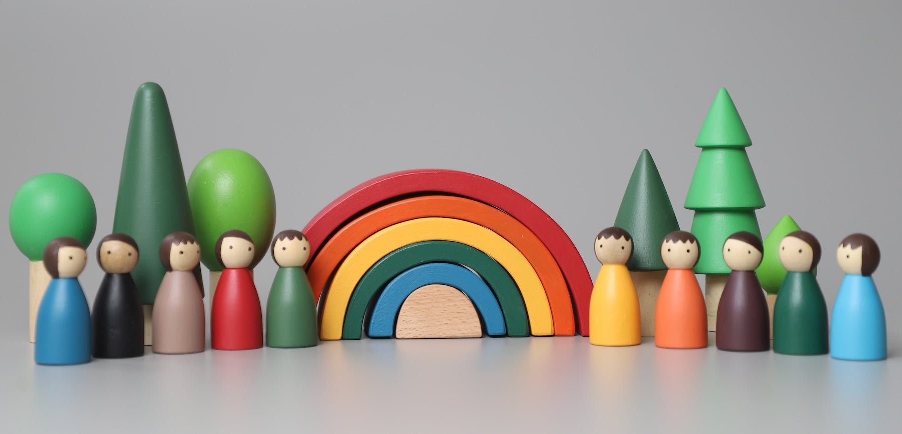 Birch & Bug Rainbow Wooden Stacker - Classic - Stacker