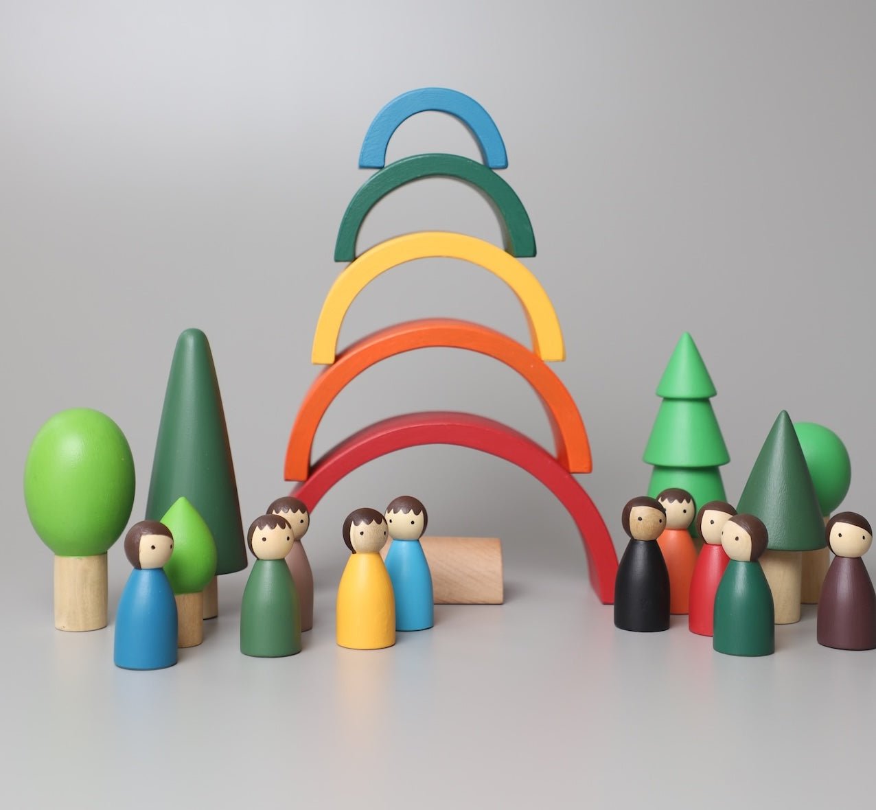 Birch & Bug Rainbow Wooden Stacker - Classic - Stacker