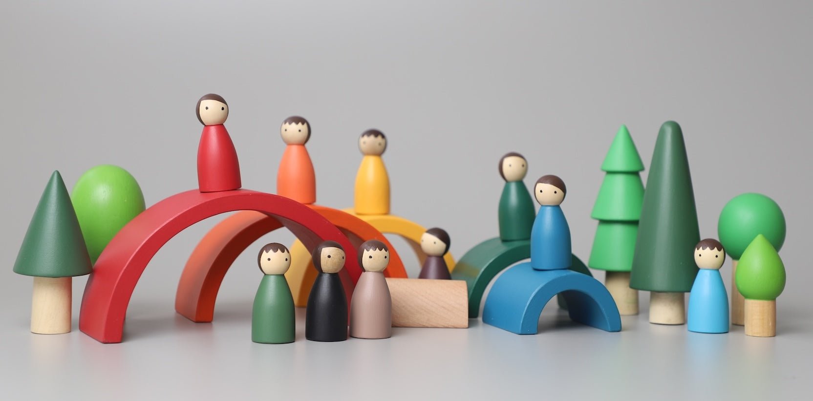 Birch & Bug Rainbow Wooden Stacker - Classic - Stacker