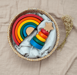 Birch & Bug Rainbow Wooden Stacker - Classic - Stacker