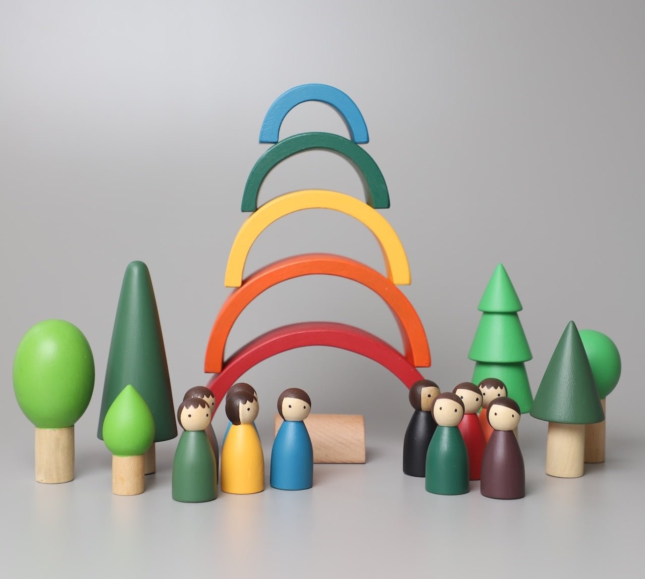 Birch & Bug Rainbow Wooden Stacker - Classic - Stacker