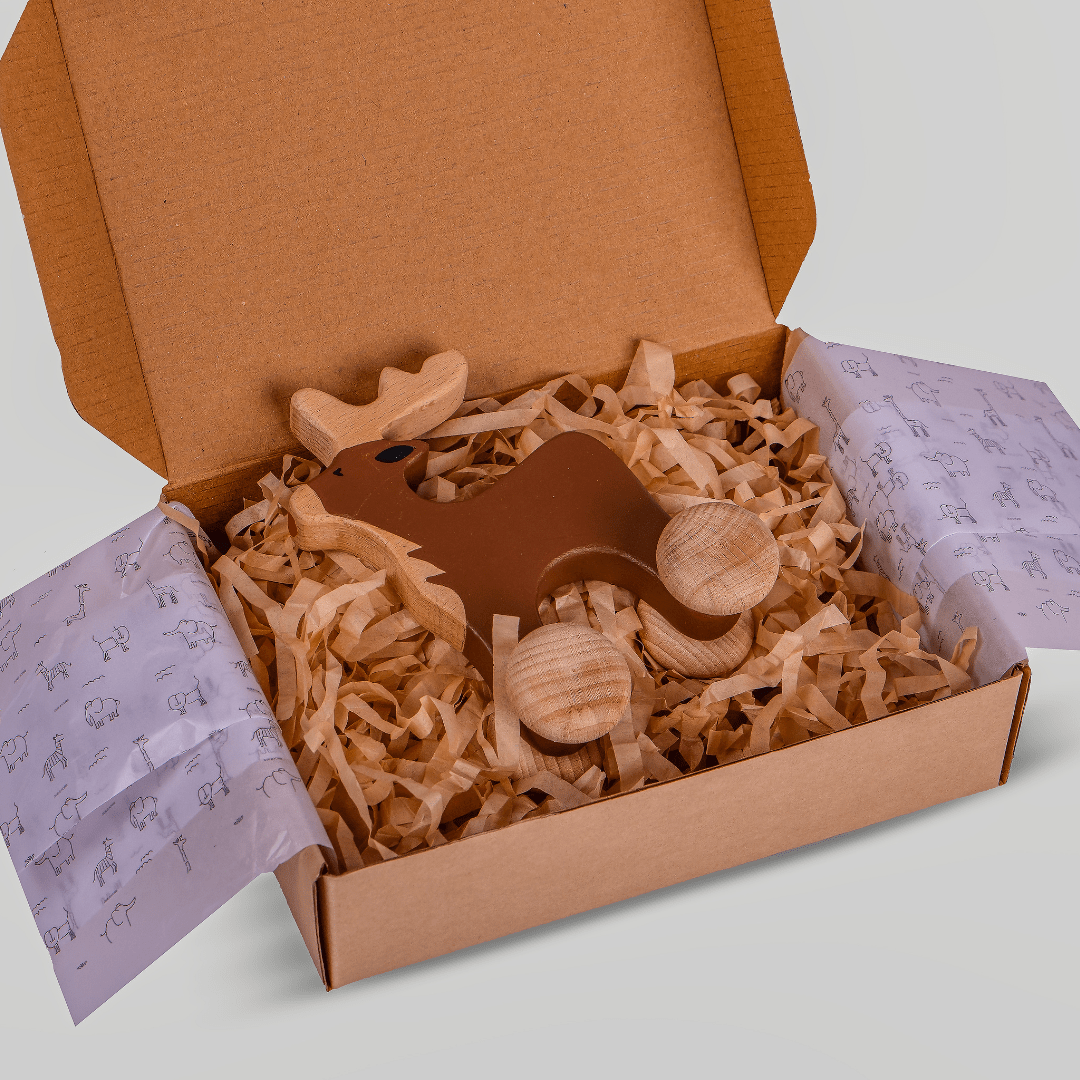 Birch & Bug Reindeer Roller - Push & Pull Toys