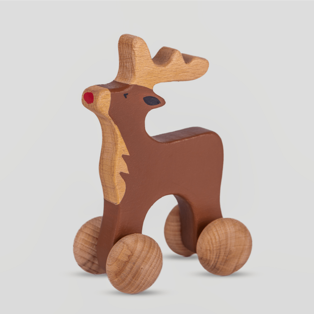 Birch & Bug Reindeer Roller - Push & Pull Toys