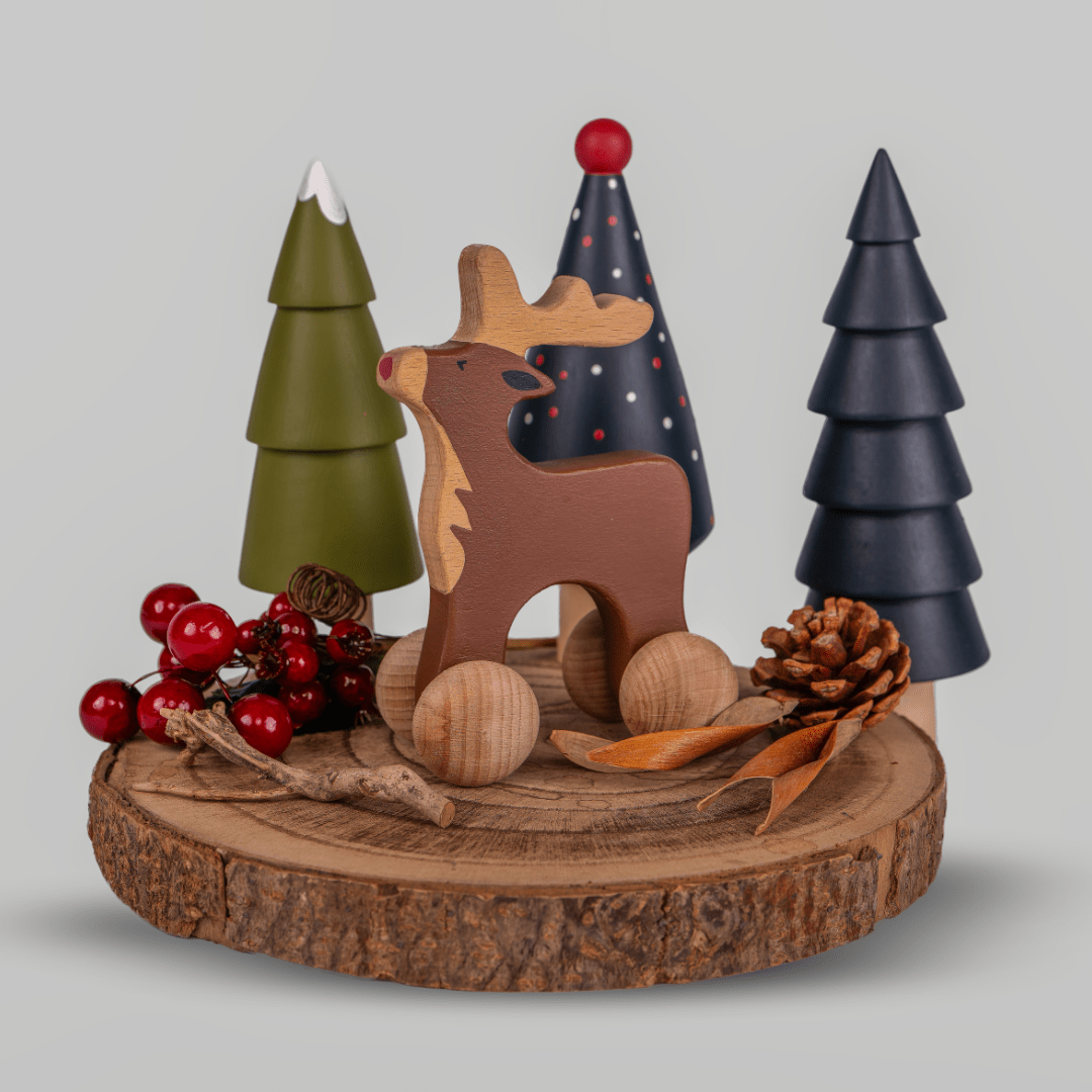 Birch & Bug Reindeer Roller - Push & Pull Toys
