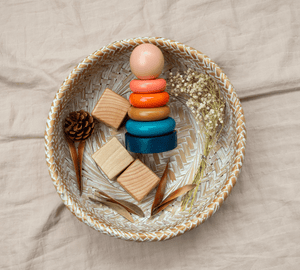 Birch & Bug Ring Stacker - Sunset - Baby & Toddler