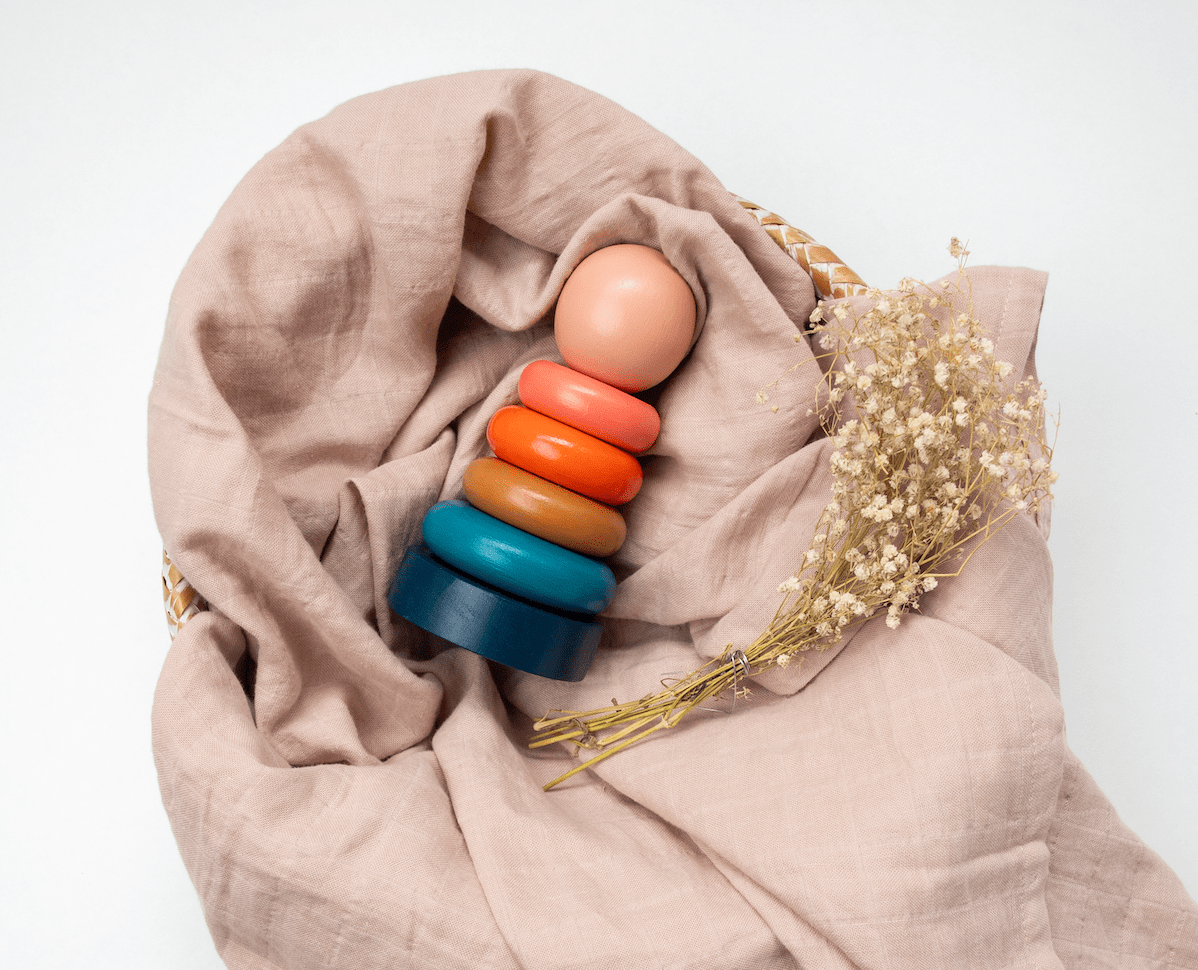 Birch & Bug Ring Stacker - Sunset - Baby & Toddler