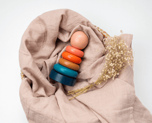 Birch & Bug Ring Stacker - Sunset - Baby & Toddler