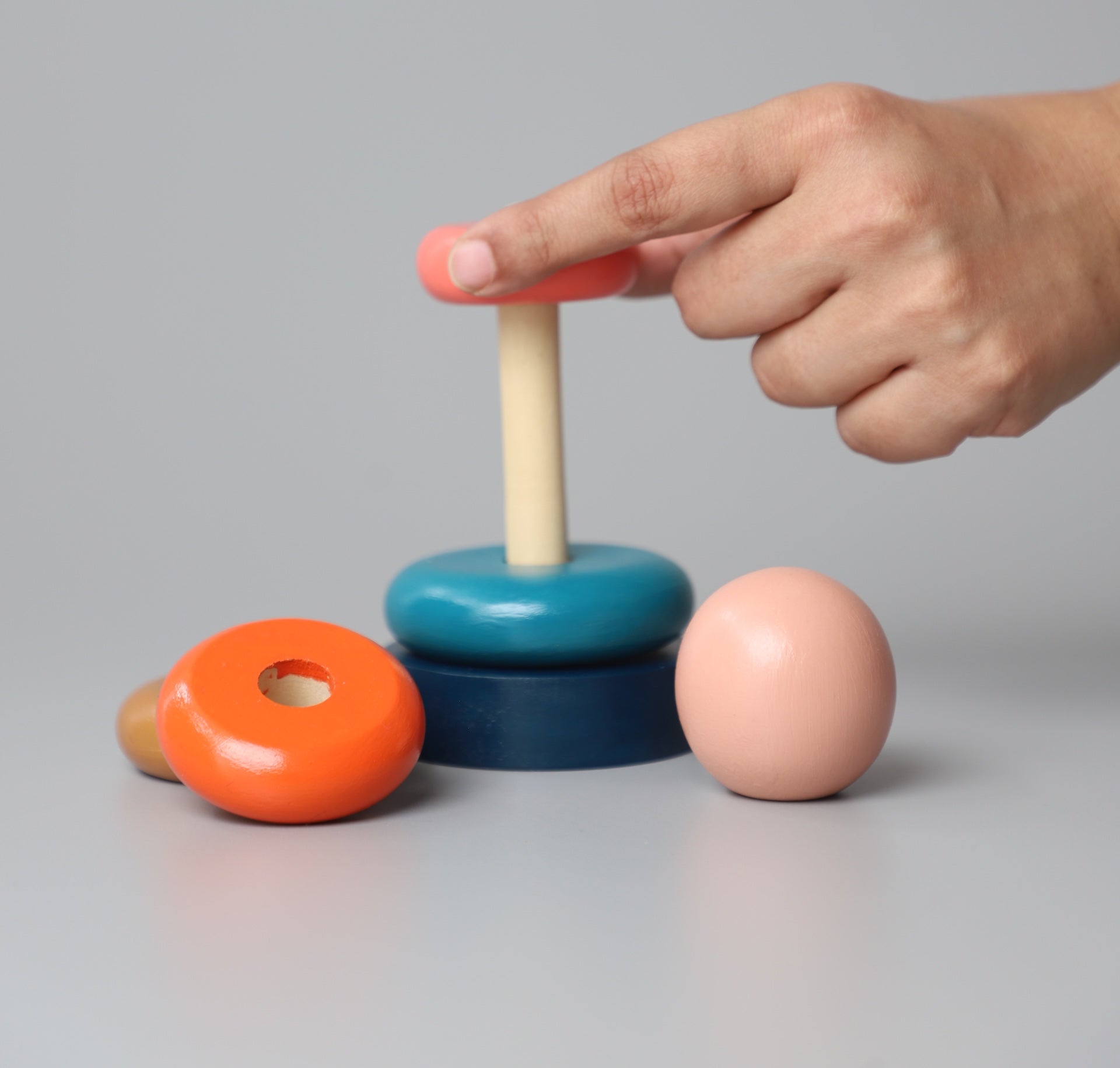 Birch & Bug Ring Stacker - Sunset - Baby & Toddler