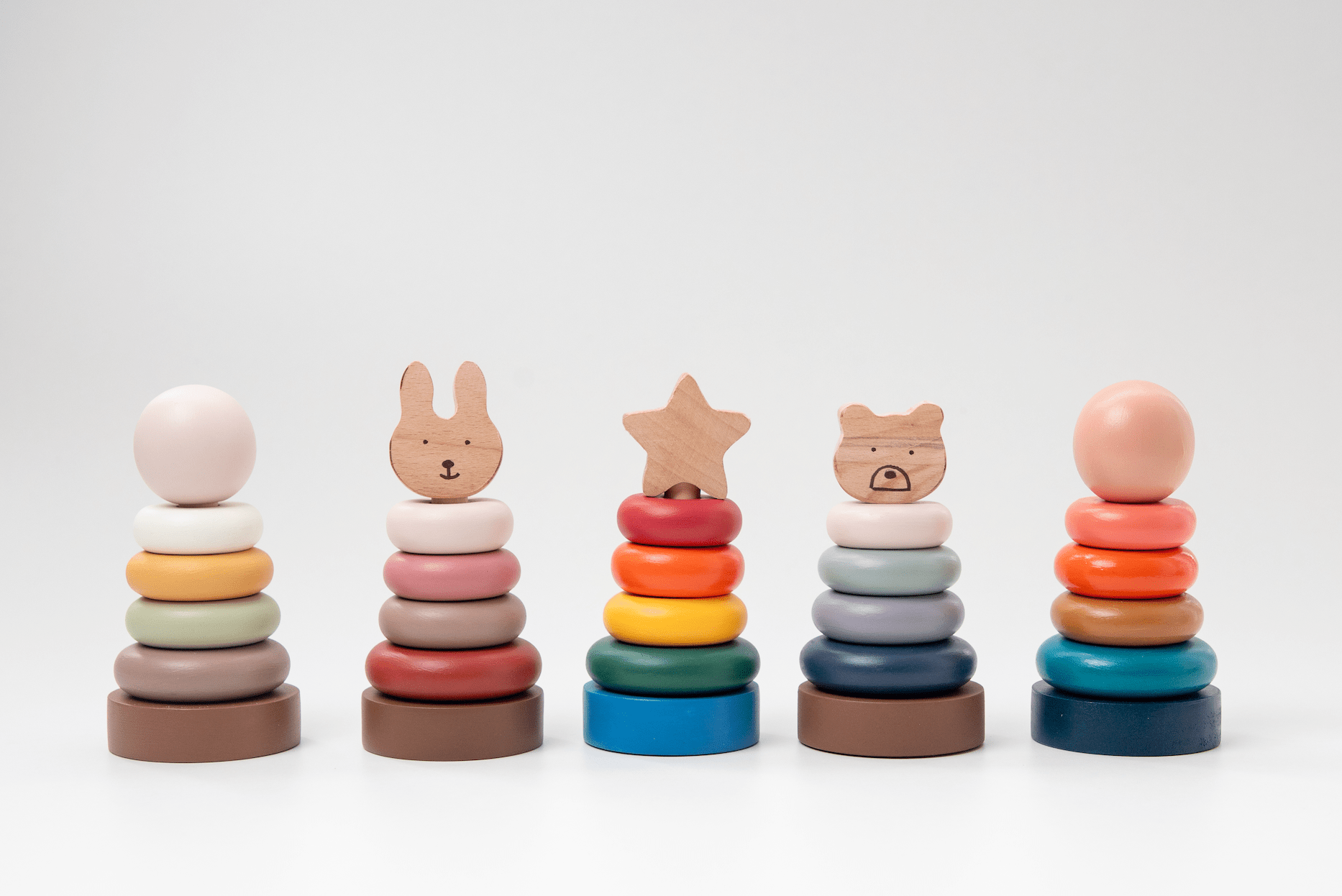 Birch & Bug Ring Stacker – with Star Topper - Stacker