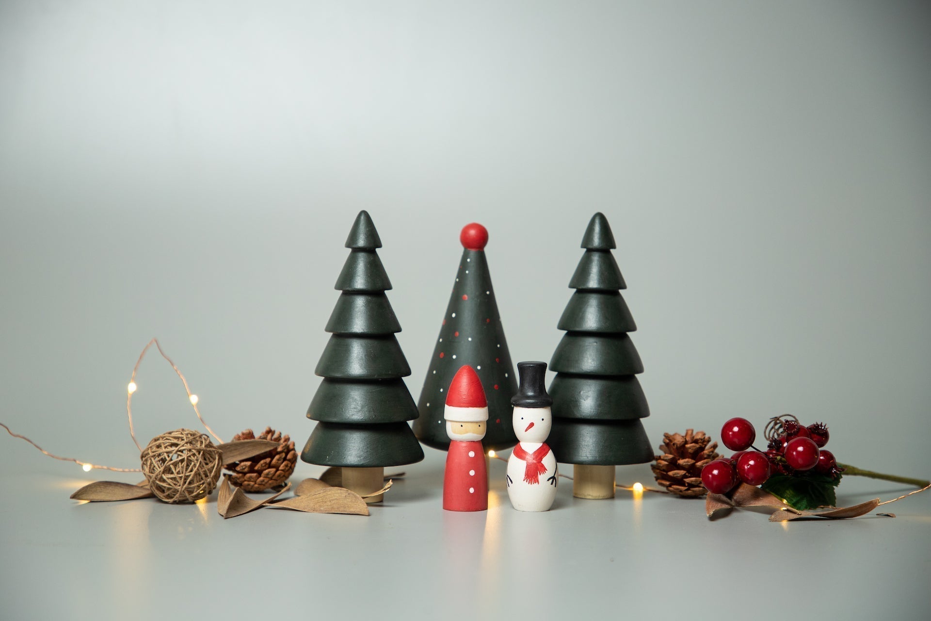 Birch & Bug Santa & Snowman Set - Wooden Toys