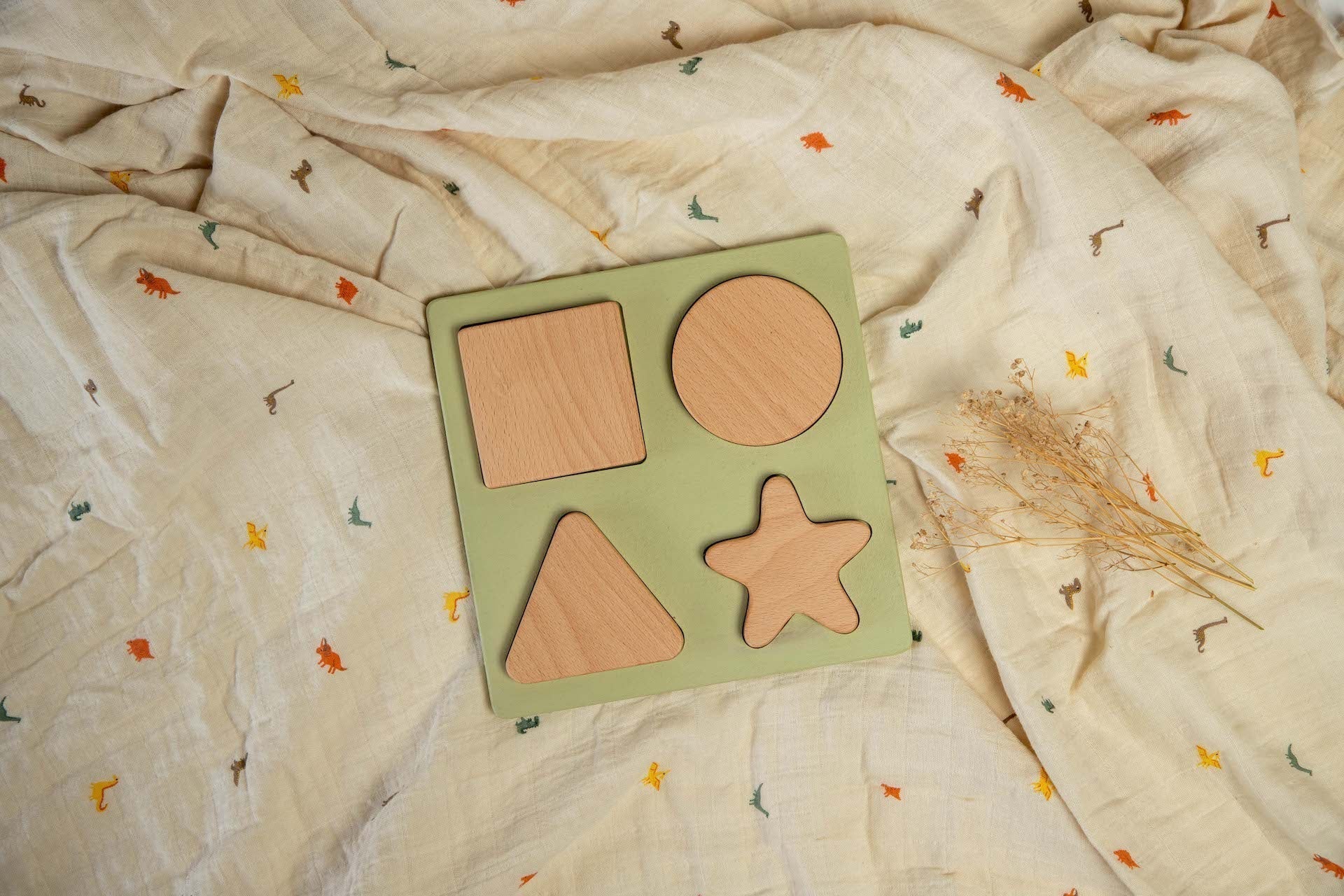 Birch & Bug Shape Puzzle Set of 4 - Wooden Puzzles