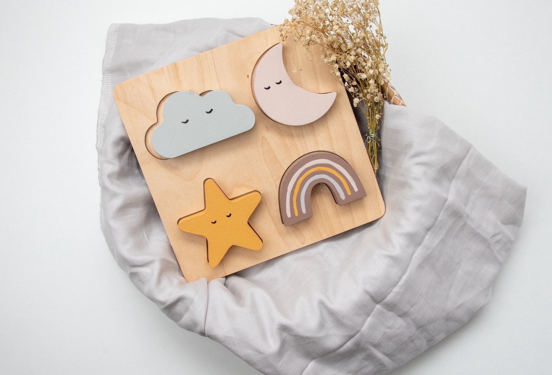Birch & Bug Sky Shape Puzzle - Wooden Puzzles