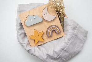 Birch & Bug Sky Shape Puzzle - Wooden Puzzles