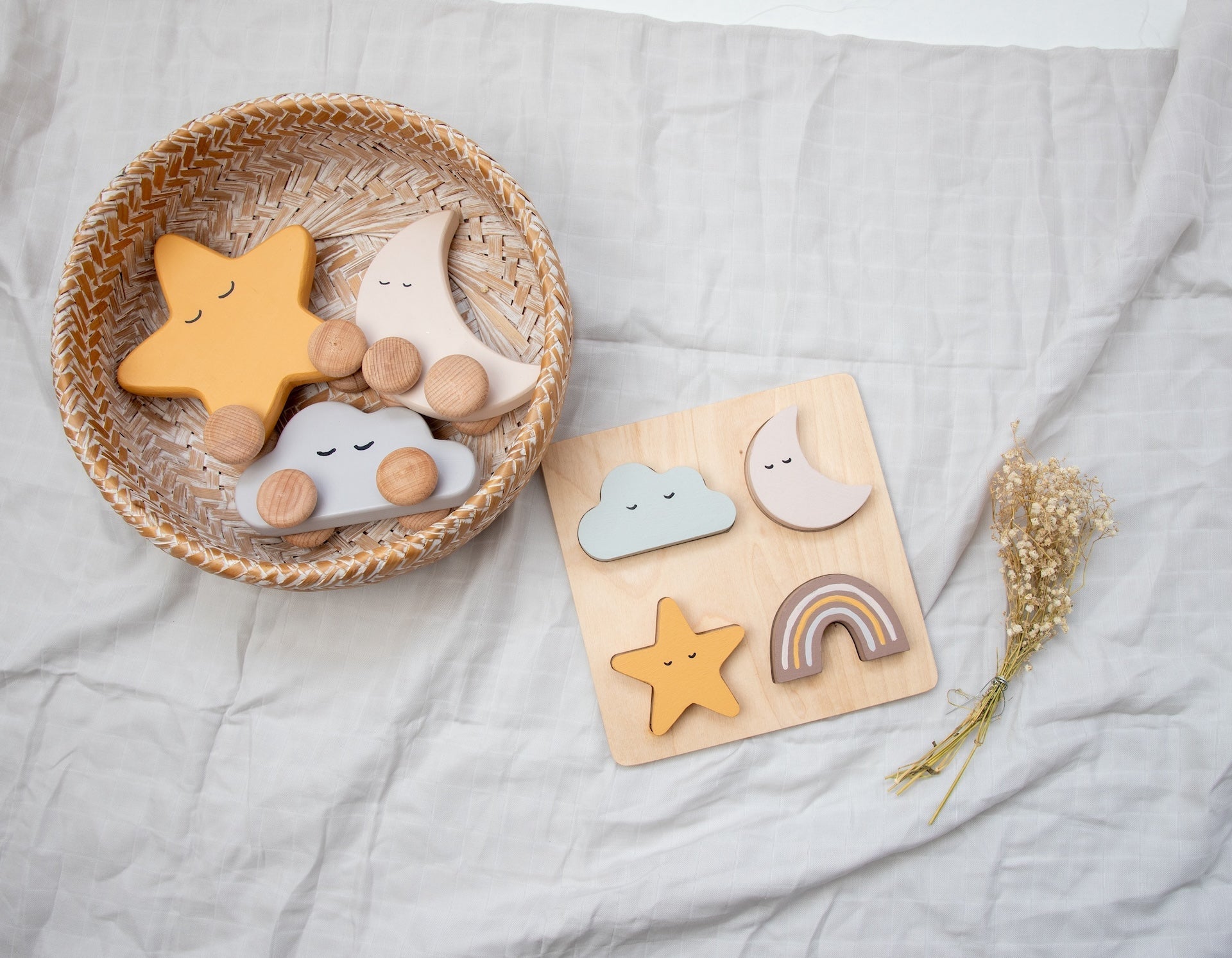 Birch & Bug Sky Shape Puzzle - Wooden Puzzles