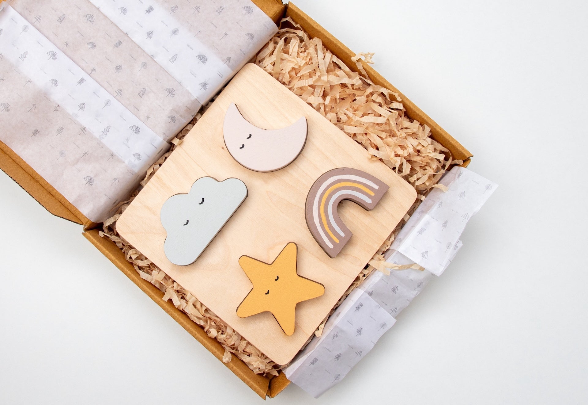 Birch & Bug Sky Shape Puzzle - Wooden Puzzles