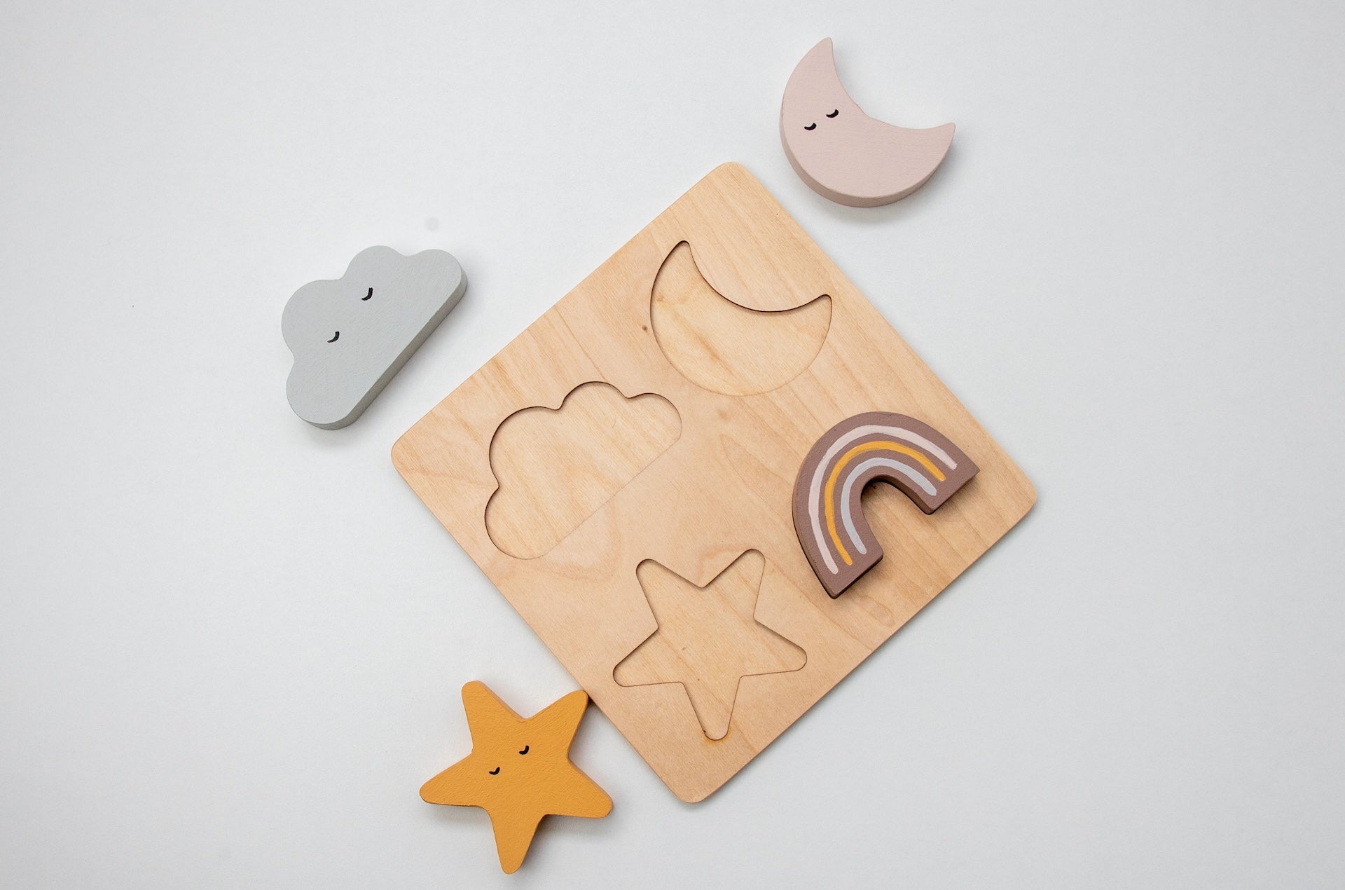 Birch & Bug Sky Shape Puzzle - Wooden Puzzles