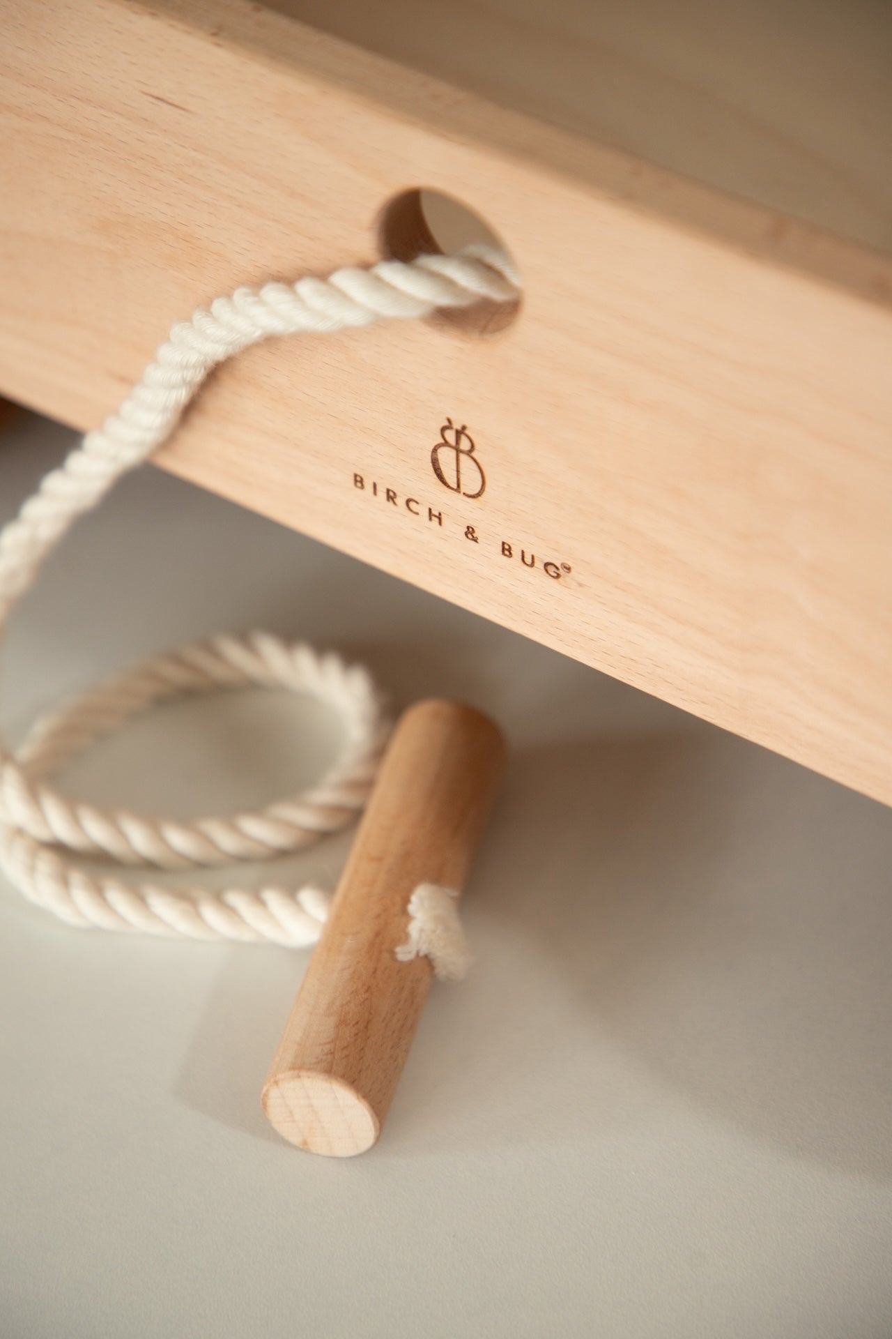 Birch & Bug SteadyStep Wooden Walker with Treasure Basket - Push & Pull Toys