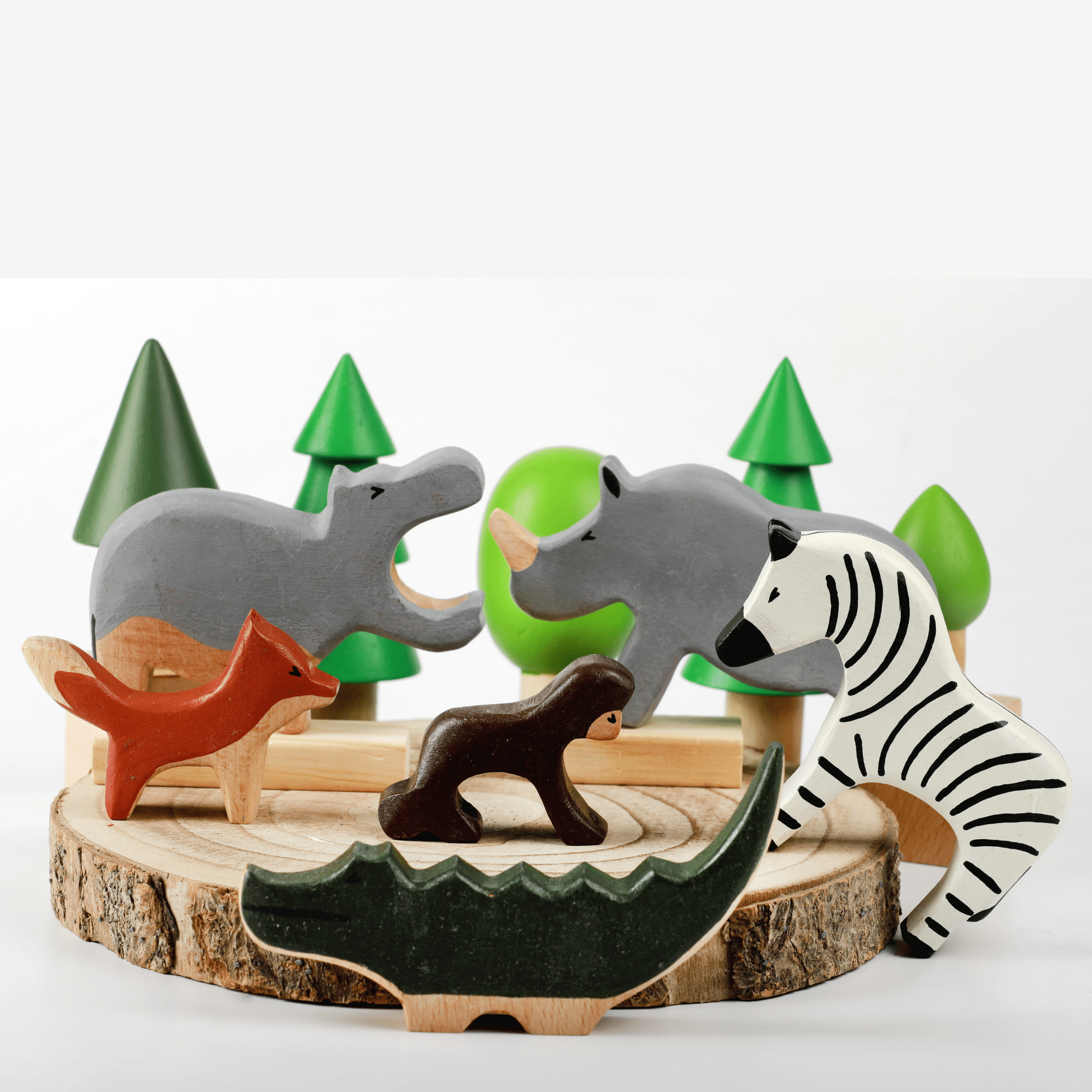 Birch & Bug Wild Animals Set of 6 Combo 2 - BBWA0602