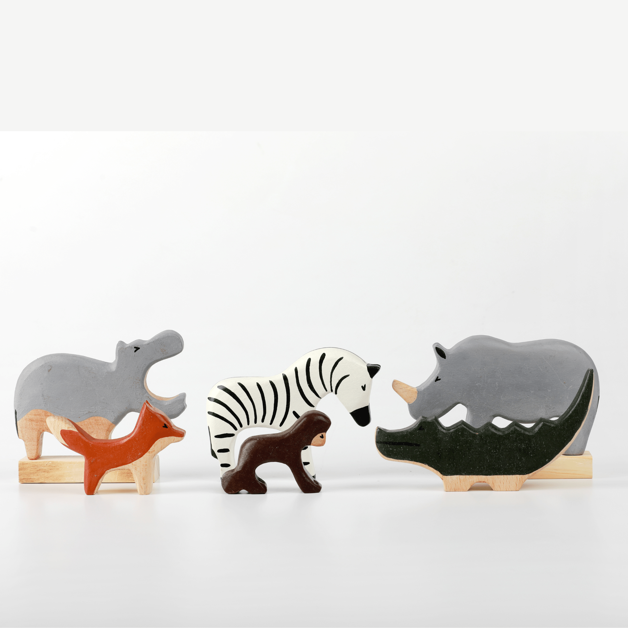 Birch & Bug Wild Animals Set of 6 Combo 2 - BBWA0602