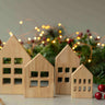 Birch & Bug Winter Village Houses Set of 4 - Wooden Toys