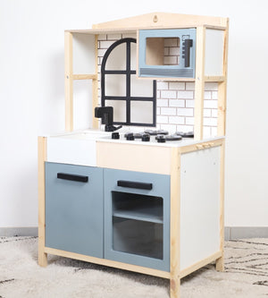 Birch & Bug WonderKitchen – Premium Wooden Play Kitchen - Pretend & Play Toys
