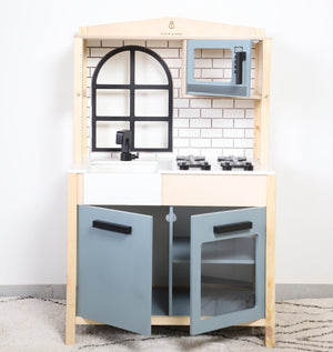 Birch & Bug WonderKitchen – Premium Wooden Play Kitchen - Pretend & Play Toys