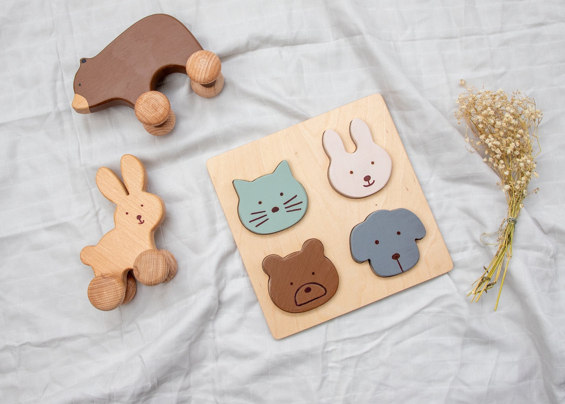 Birch & Bug Wooden Animal Shape Puzzle - Wooden Puzzles