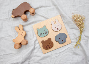 Birch & Bug Wooden Animal Shape Puzzle - Wooden Puzzles