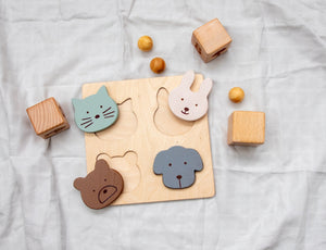 Birch & Bug Wooden Animal Shape Puzzle - Wooden Puzzles