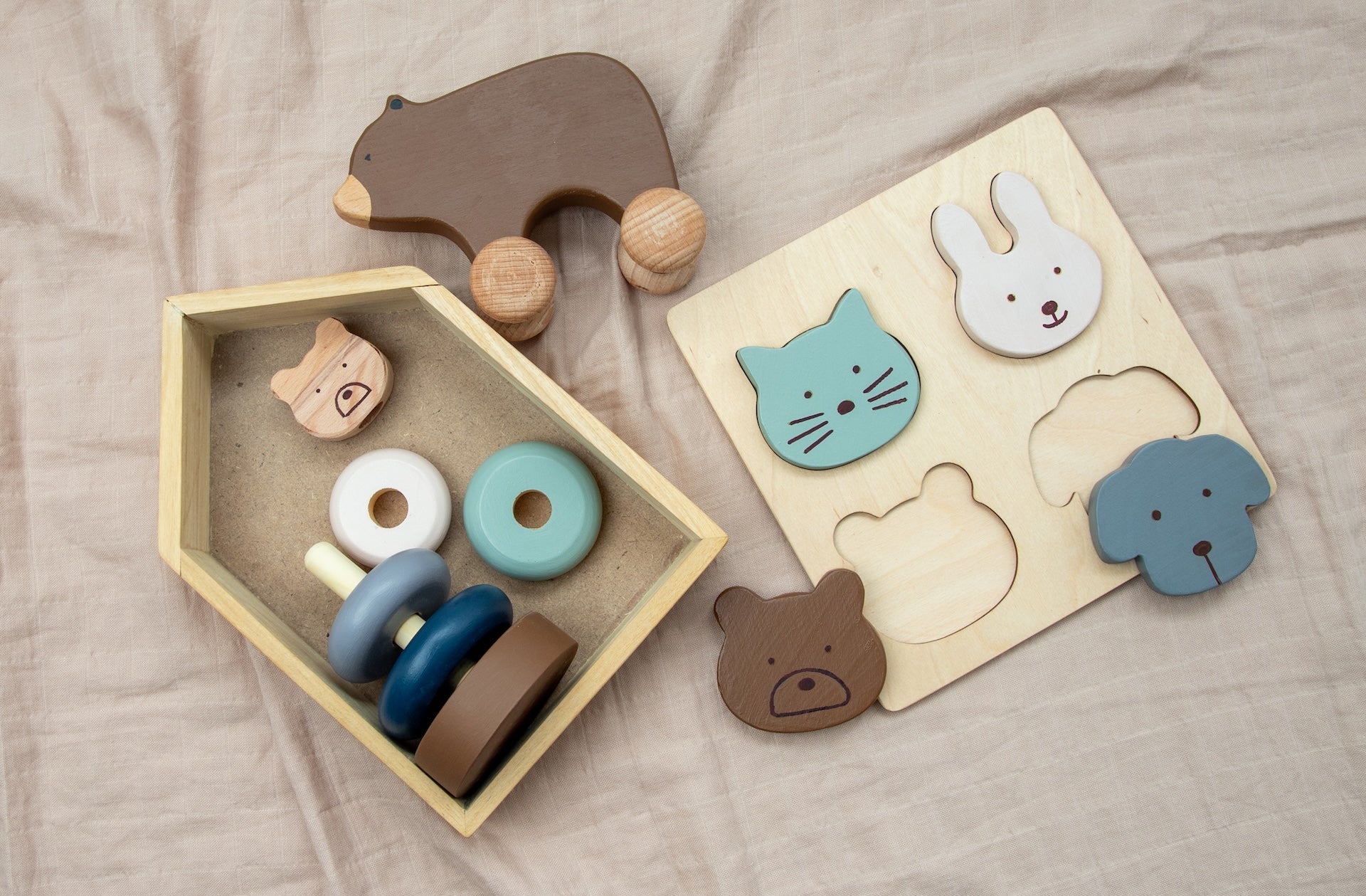 Birch & Bug Wooden Animal Shape Puzzle - Wooden Puzzles