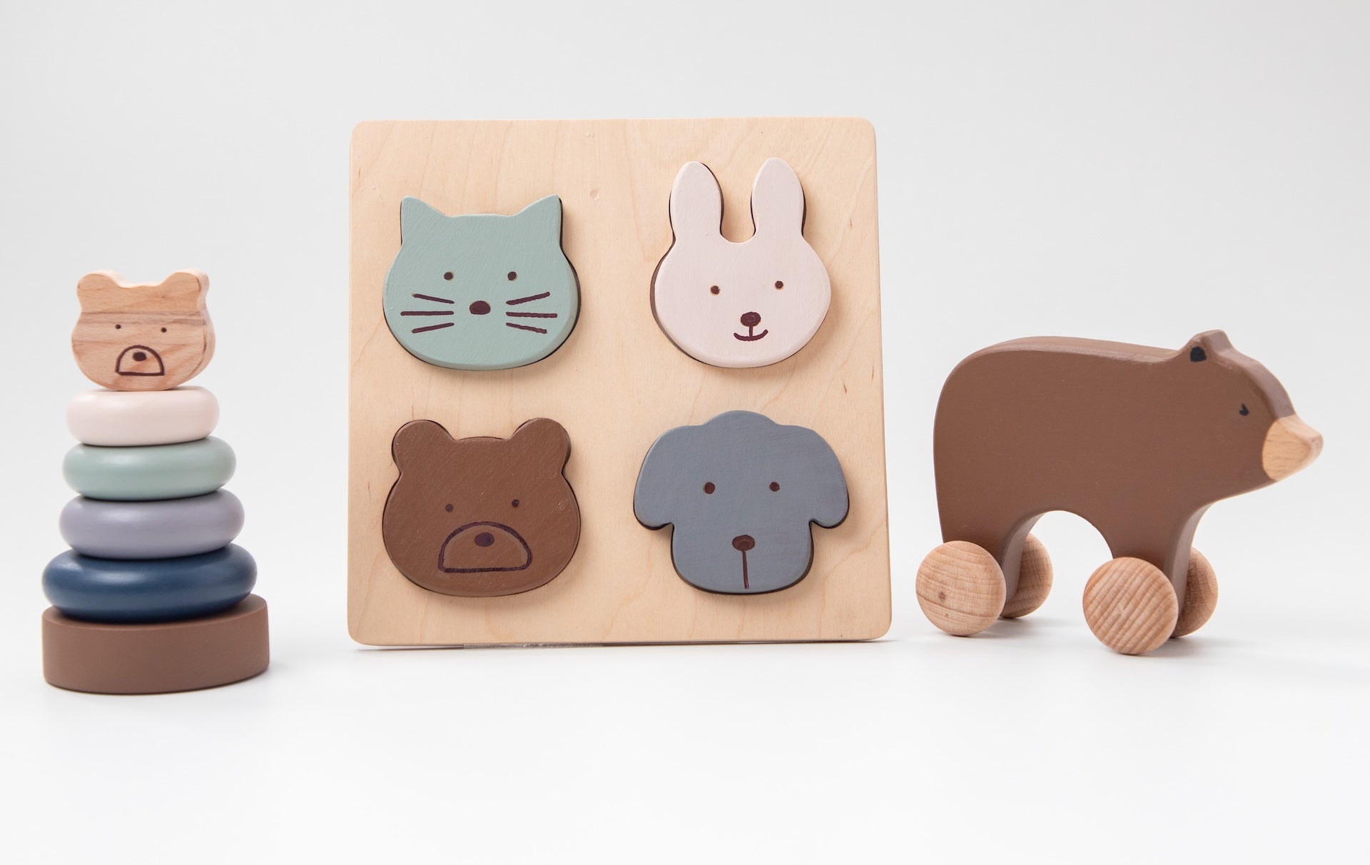 Birch & Bug Wooden Animal Shape Puzzle - Wooden Puzzles