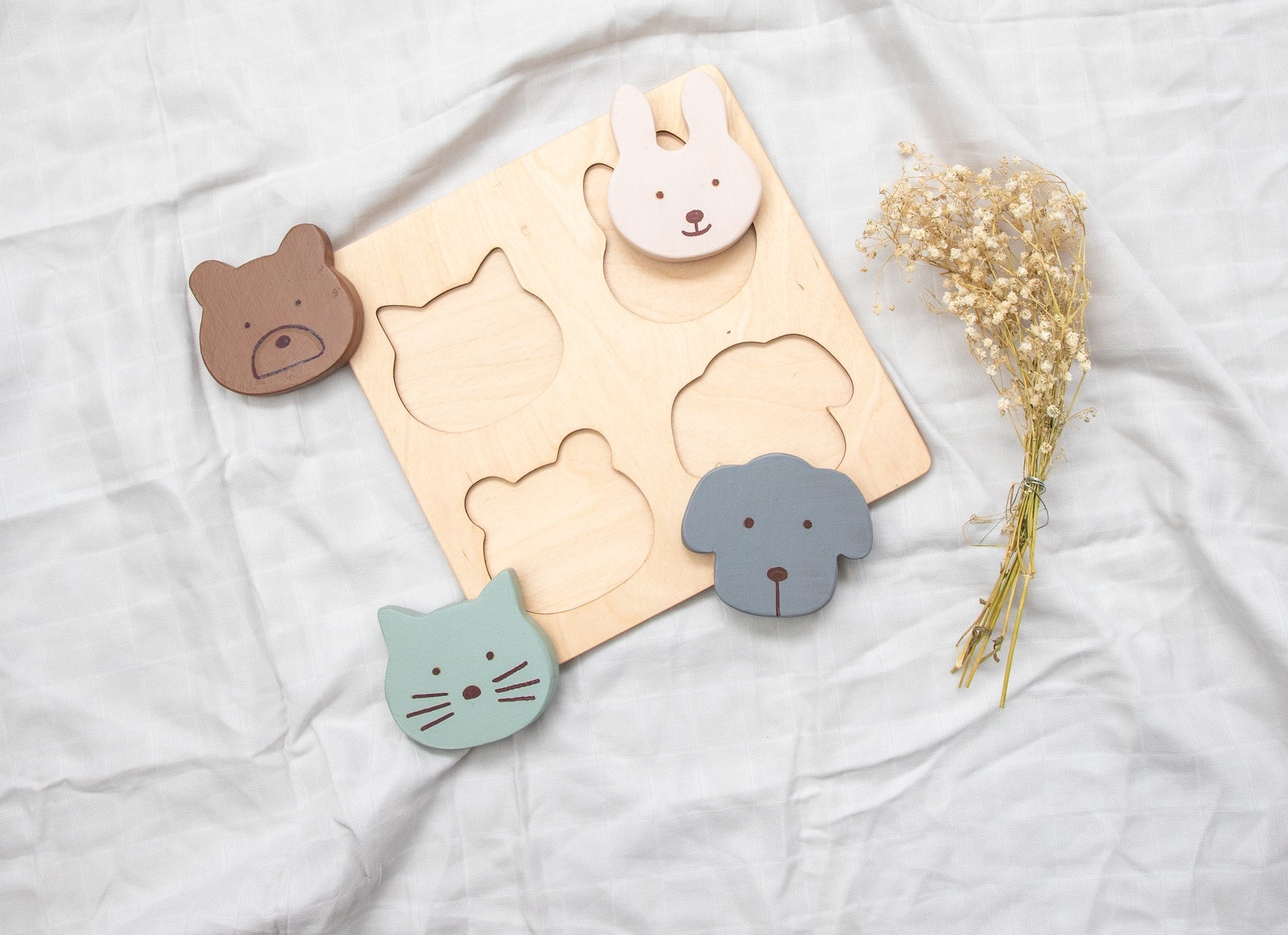 Birch & Bug Wooden Animal Shape Puzzle - Wooden Puzzles