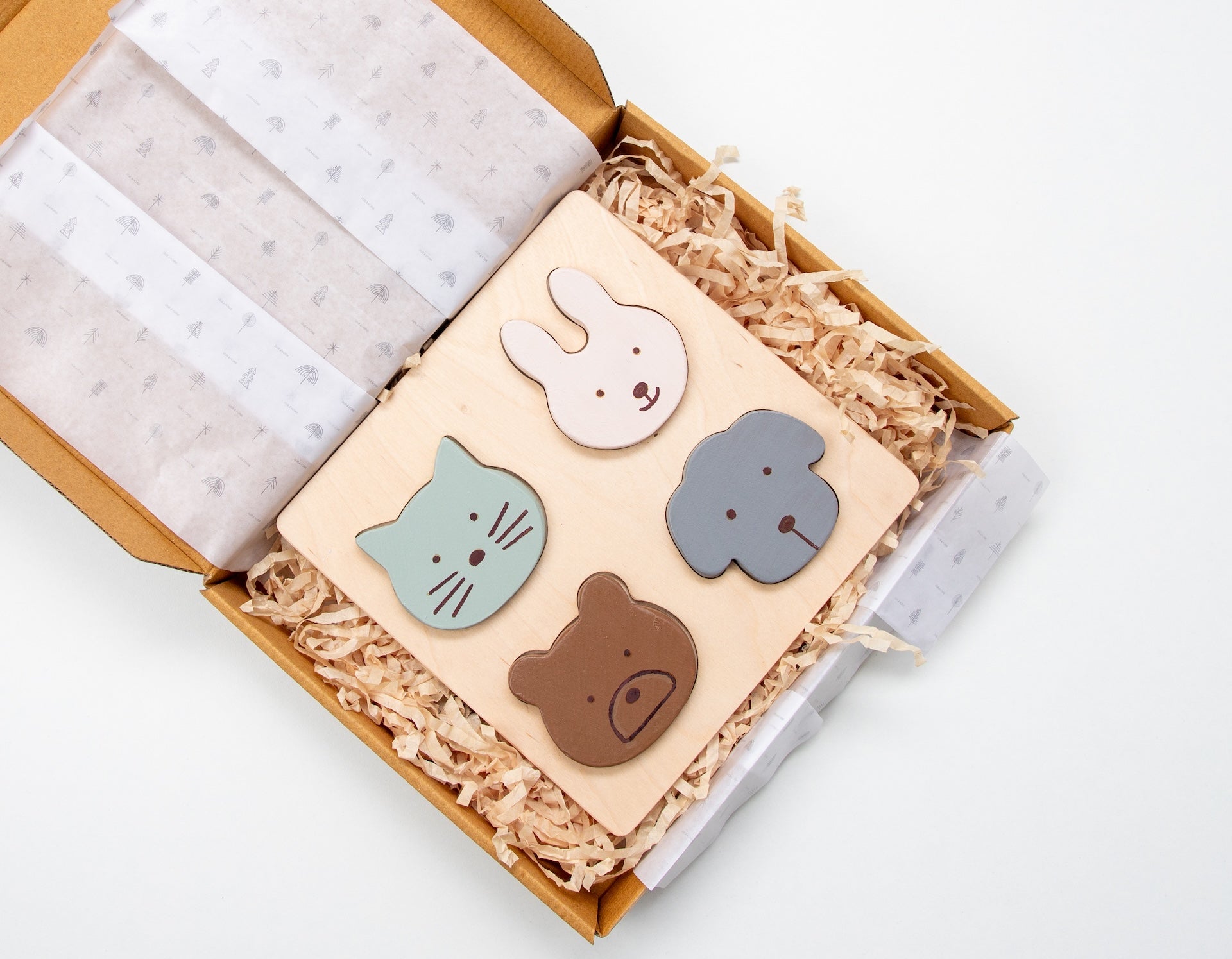 Birch & Bug Wooden Animal Shape Puzzle - Wooden Puzzles