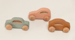 Birch & Bug Zoomie Car - Duck egg Blue - Wooden Animal