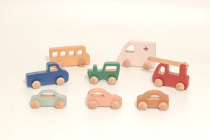 Birch & Bug Zoomie Car - Duck egg Blue - Wooden Animal