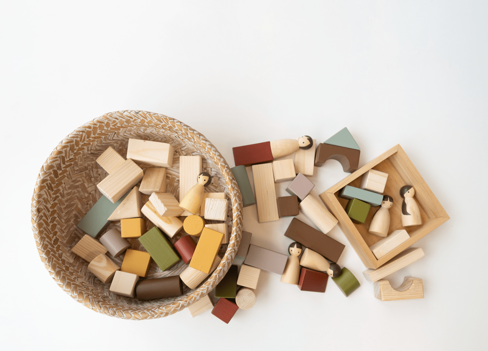 Birch & Bug - Sorting & Stacking Toys - Birch Loose Blocks - Set of 50 pieces - BBLB5001