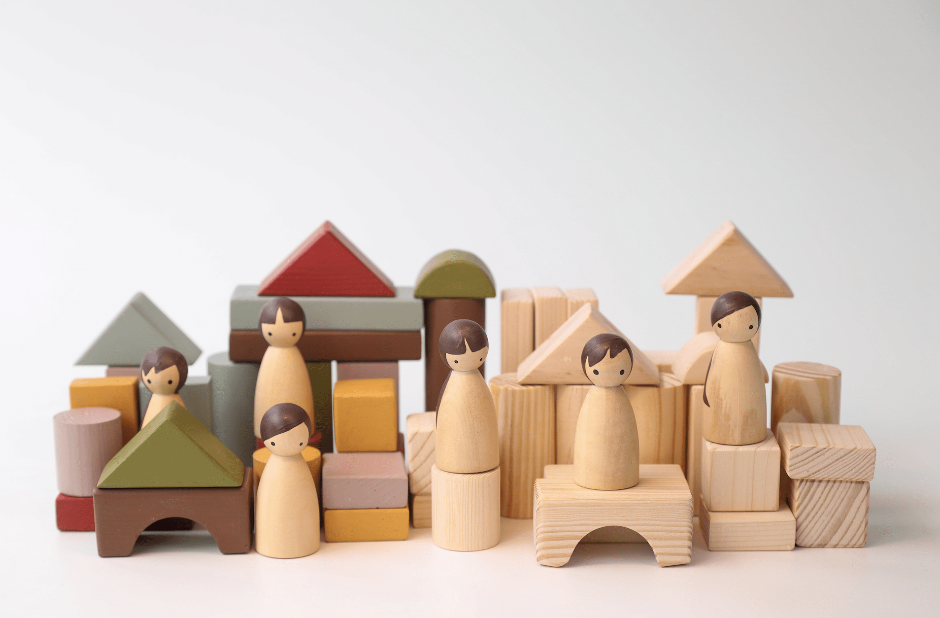 Birch & Bug - Sorting & Stacking Toys - Birch Loose Blocks - Set of 50 pieces - BBLB5001